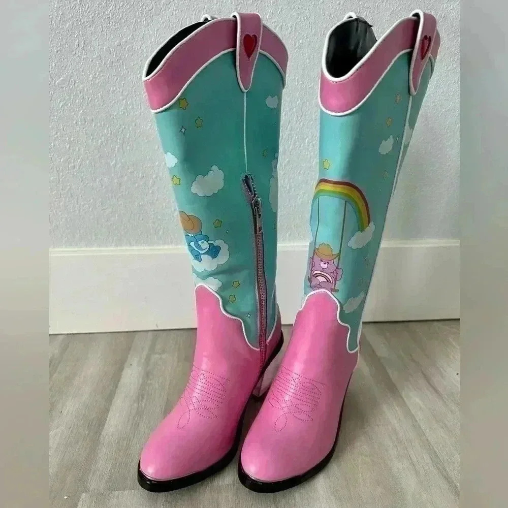Care Bears X Dolls Kill Cowboy Boots Size 7